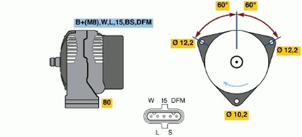 ALTERNATÖR HD9 28V 40100 A